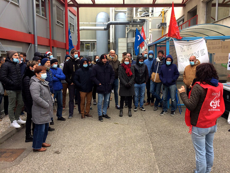 CEA Grenoble. Grève dans les salles blanches