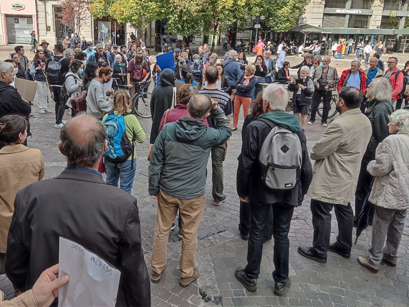 Plus de 150 personnes se sont rassemblées à Grenoble contre la répression en Iran