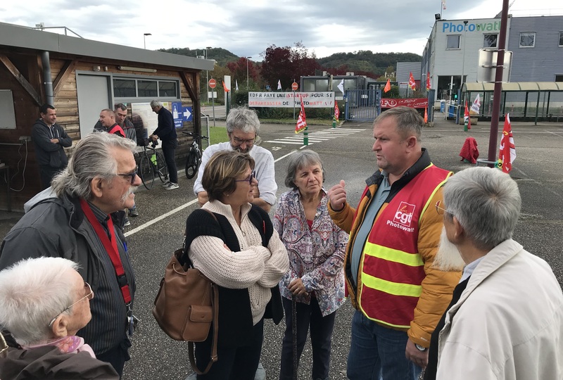 Bourgoin-Jallieu. Photowatt en grève