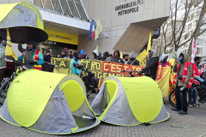 image article Métropole de Grenoble. Après deux mois de lutte, les occupants haussent le ton