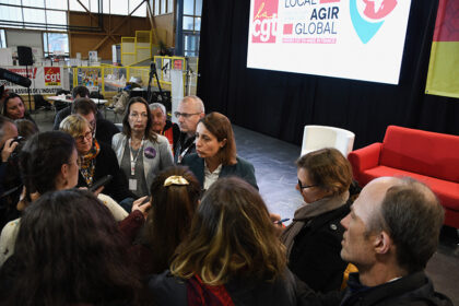 image article Pont-de-Claix. Sophie Binet et le ministre de l’Industrie : Exalia, « l’histoire n’est pas finie »