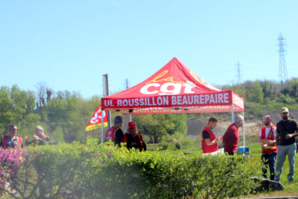 image article Salaise-sur-Sanne. La CGT à la rencontre des salariés de la zone commerciale