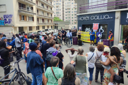 image article Grenoble. Des collectifs de sans-abri réclament la réquisition de l’ex-hôtel Gallia