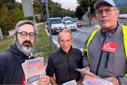 image article Flambée des prix des carburants : les communistes isérois en première ligne